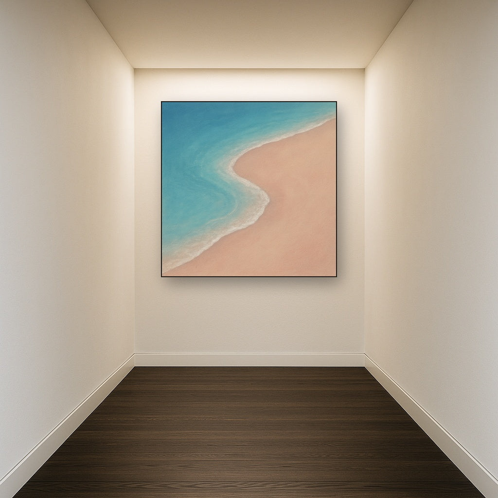 Calm Tide Line & Sand Drift No. 2 - Modern Fine Art Oil Painting - View 5