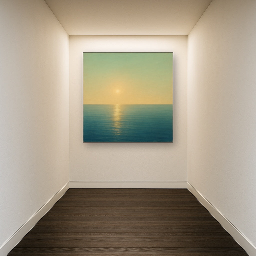 Mediterranean Dawn Horizon No. 6 - Modern Fine Art Oil Painting - View 5