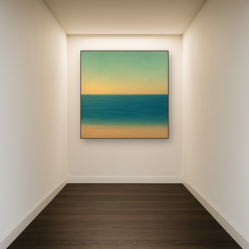 Mediterranean Dawn Horizon No. 6 - Modern Fine Art Oil Painting - View 5