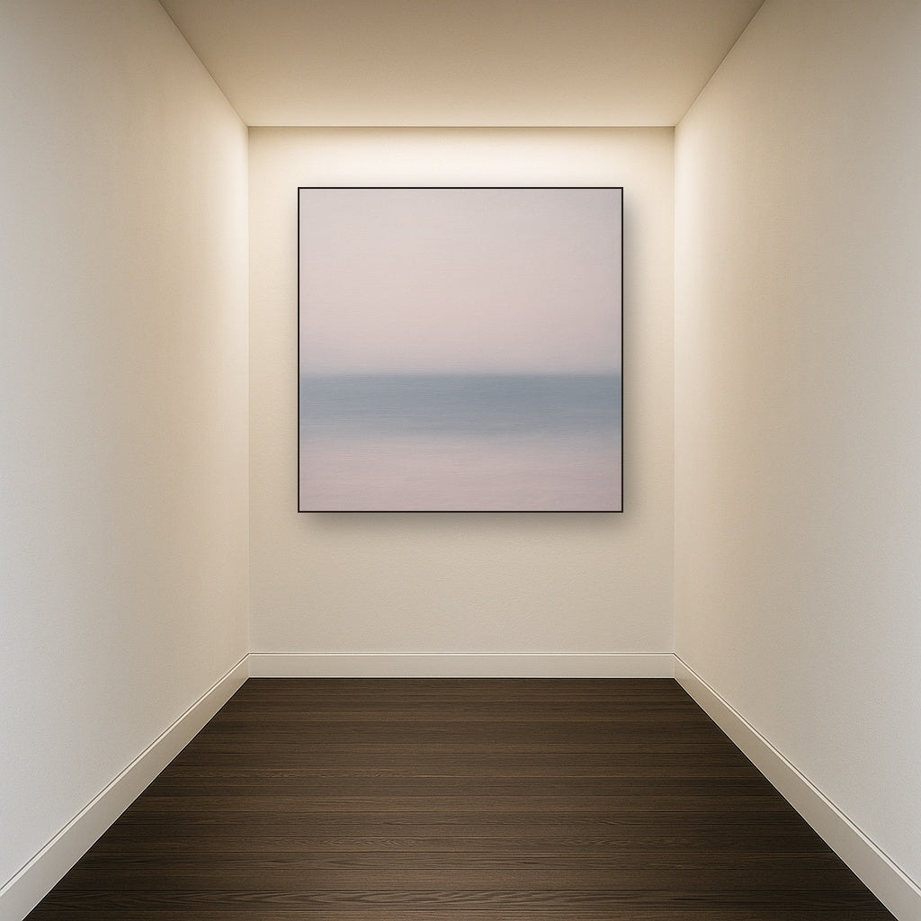 Ethereal Coastal Sea Mist No. 1 - Modern Fine Art Oil Painting - View 5