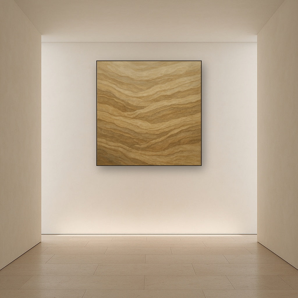 Weathered Mineral Sediments in Warm Ecru No. 28 Oil Painting - View 5