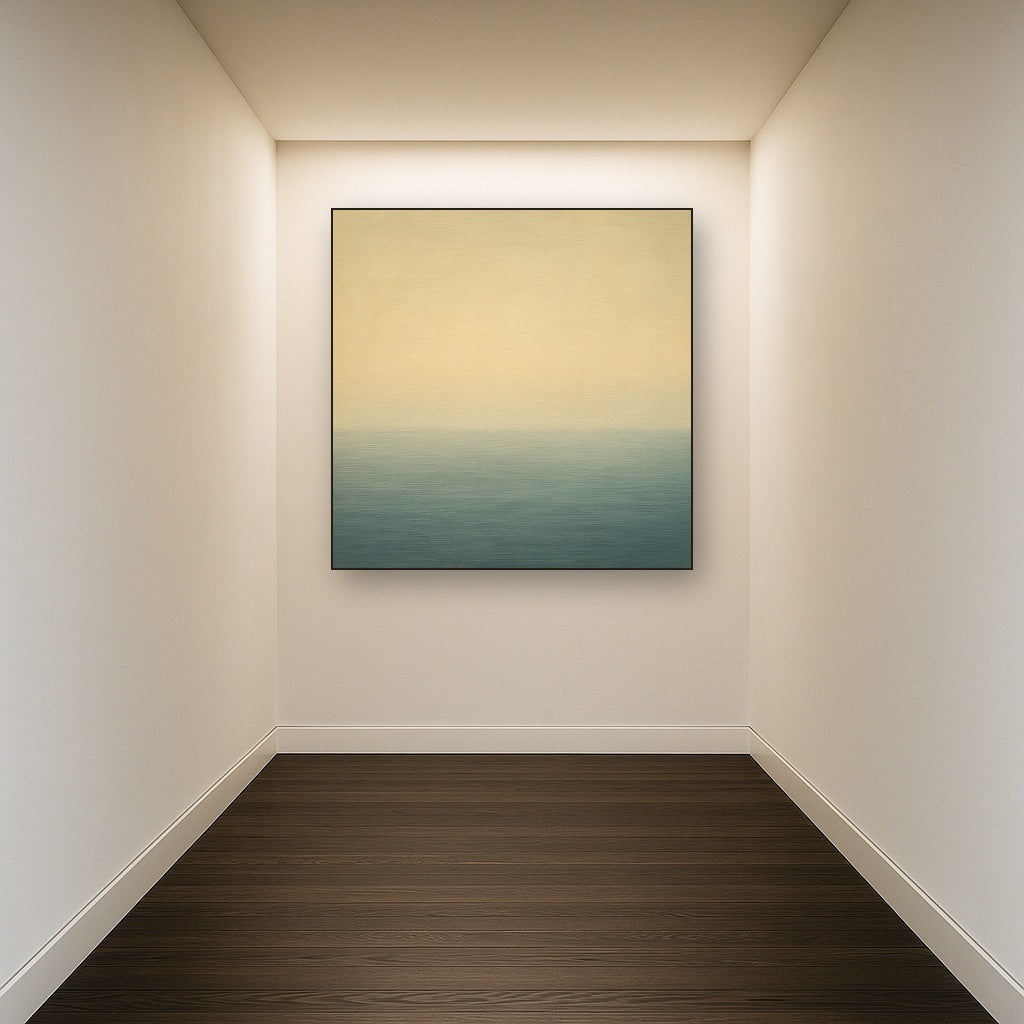 Ethereal Coastal Sea Mist No. 1 - Modern Fine Art Oil Painting - View 5