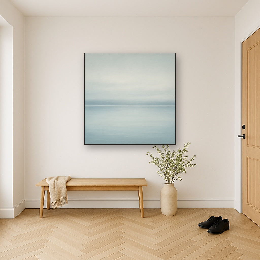 Glass Horizon over Quiet Arctic Waters No. 7 Oil Painting - View 5