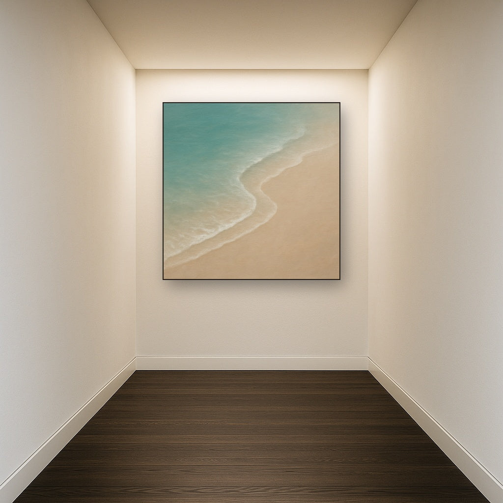 Calm Tide Line & Sand Drift No. 2 - Modern Fine Art Oil Painting - View 5