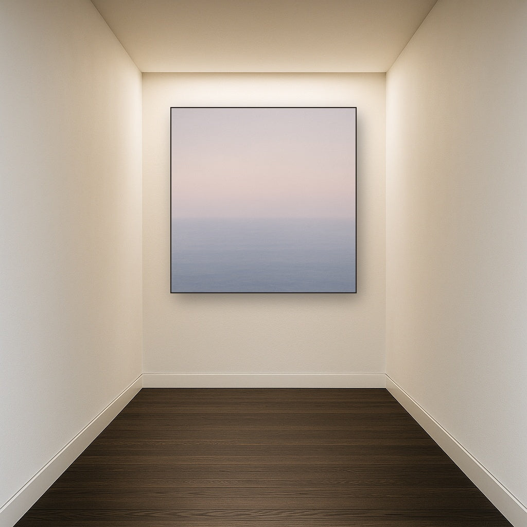 Ethereal Coastal Sea Mist No. 1 - Modern Fine Art Oil Painting - View 5