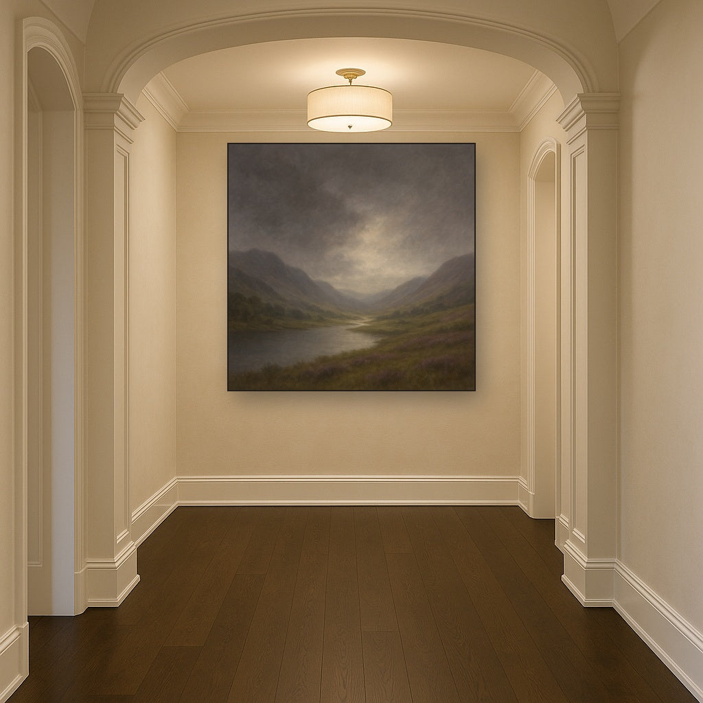 Highland Valley Storm Clearing No. 4 Oil Painting - View 5