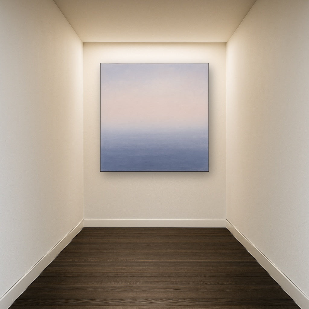 Ethereal Coastal Sea Mist No. 1 - Modern Fine Art Oil Painting - View 5