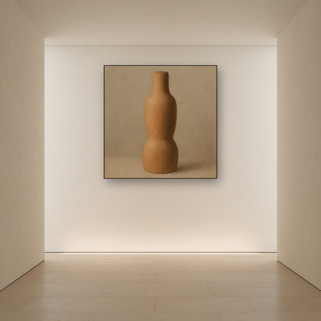 Sculpted Clay Monolith No. 7 - Modern Fine Art Oil Painting - View 5