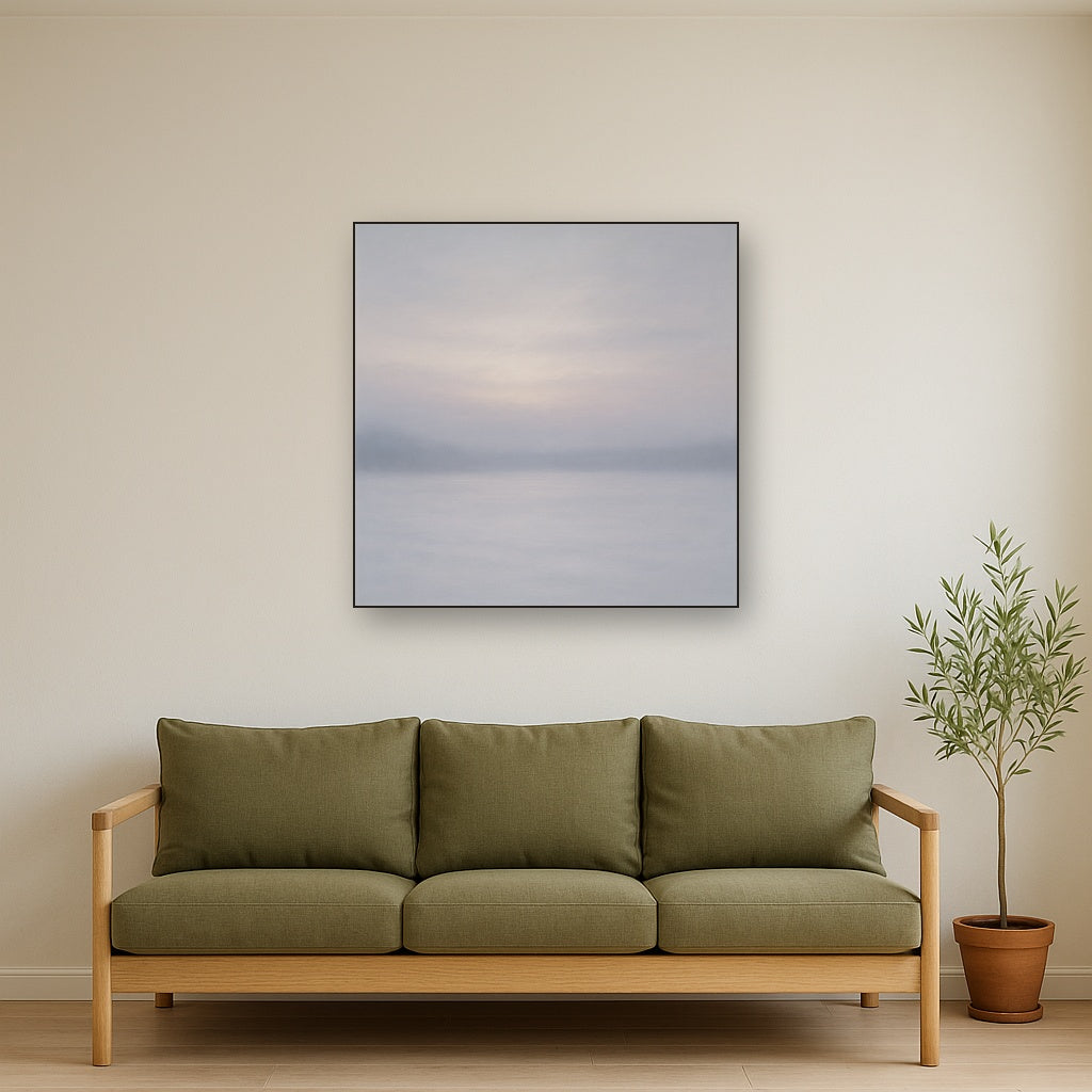 Winter Dawn Frost & Pale Silver Light No. 18 Oil Painting - View 2