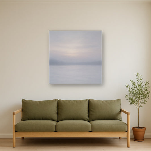 Winter Dawn Frost & Pale Silver Light No. 18 Oil Painting - View 2