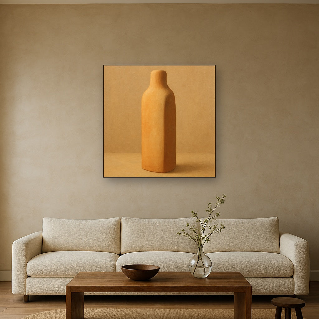 Sculpted Clay Monolith No. 7 - Modern Fine Art Oil Painting - View 2