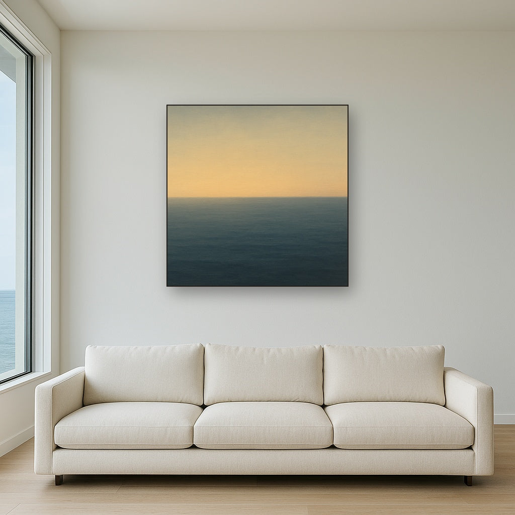 Mediterranean Dawn Horizon No. 6 - Modern Fine Art Oil Painting - View 2