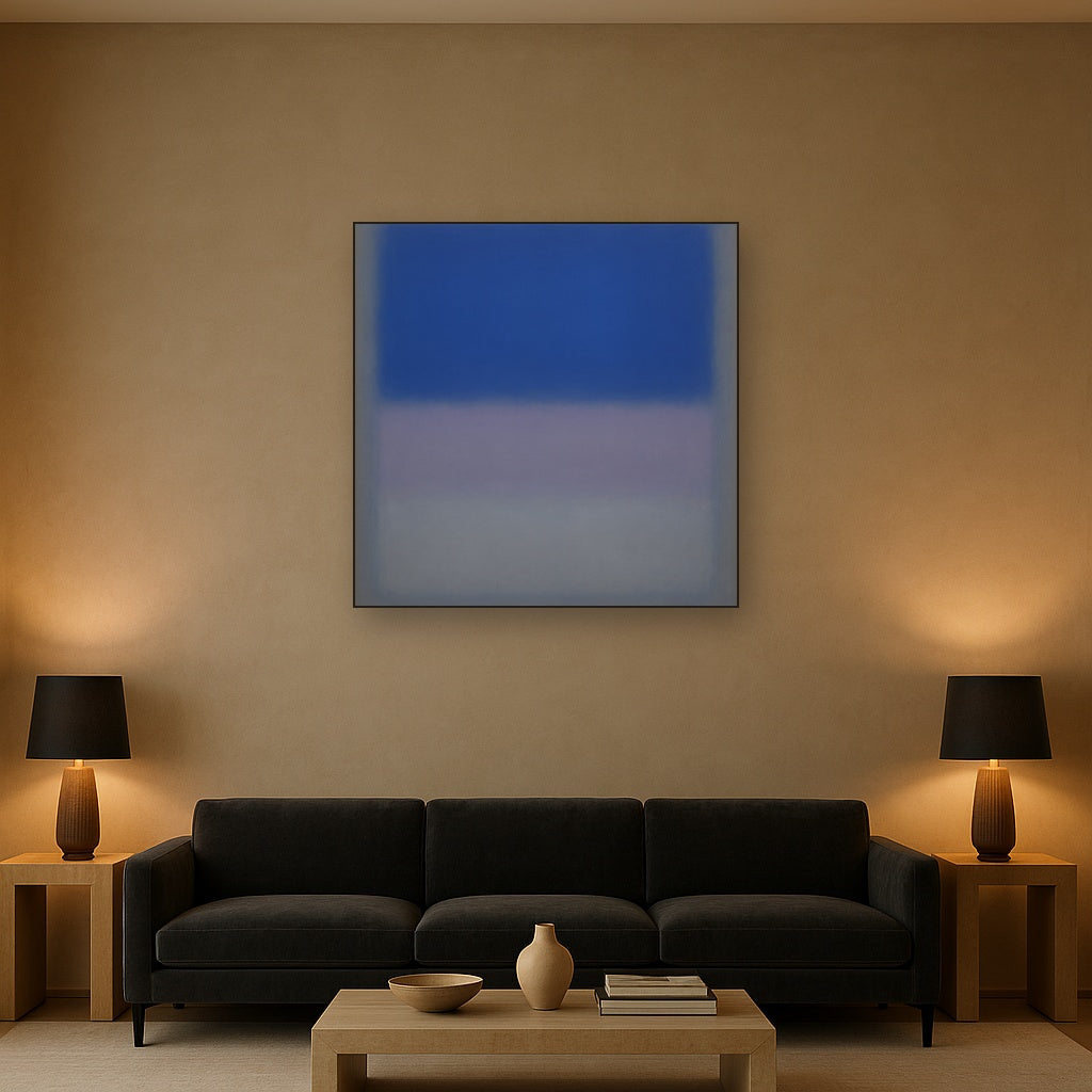 Cobalt Azure & Twilight Lavender Immersion No. 12 Oil Painting - View 2
