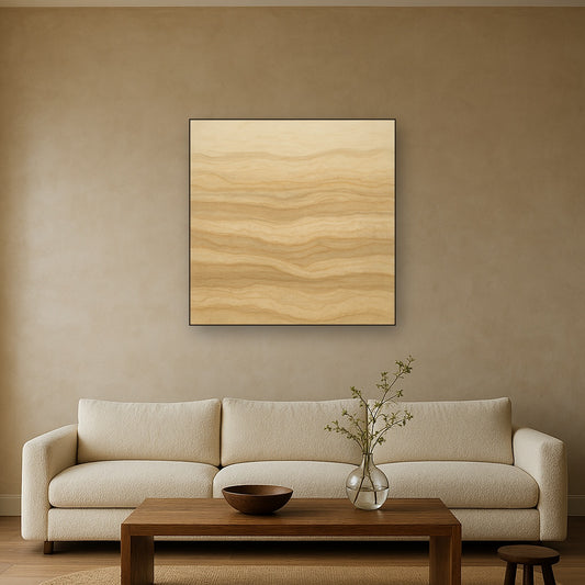 Weathered Mineral Sediments in Warm Ecru No. 24 Oil Painting - View 2