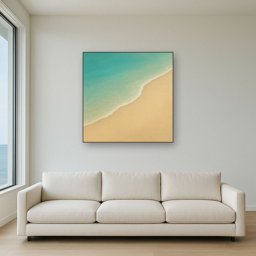 Calm Tide Line & Sand Drift No. 2 - Modern Fine Art Oil Painting - View 2