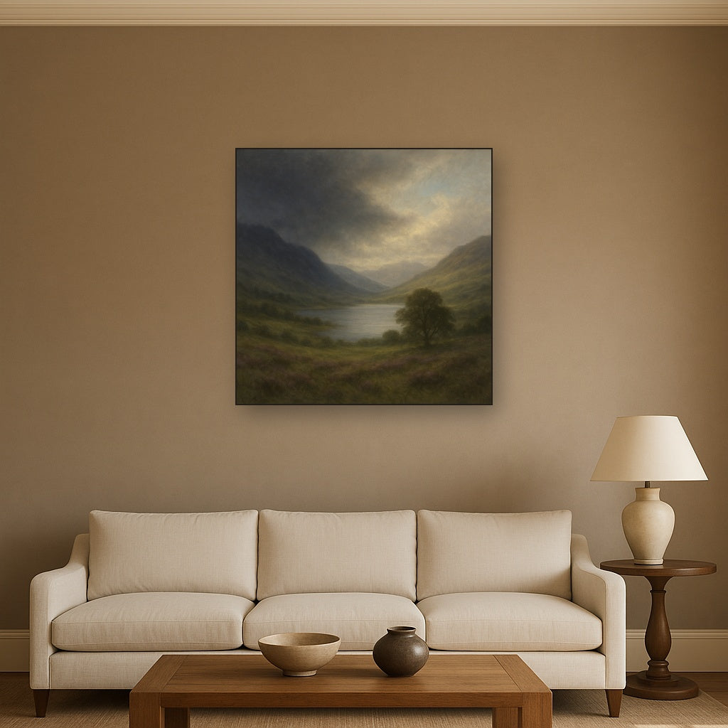 Highland Valley Storm Clearing No. 3 Oil Painting - View 2