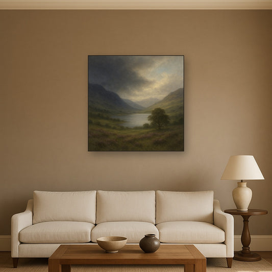 Highland Valley Storm Clearing No. 3 Oil Painting - View 2