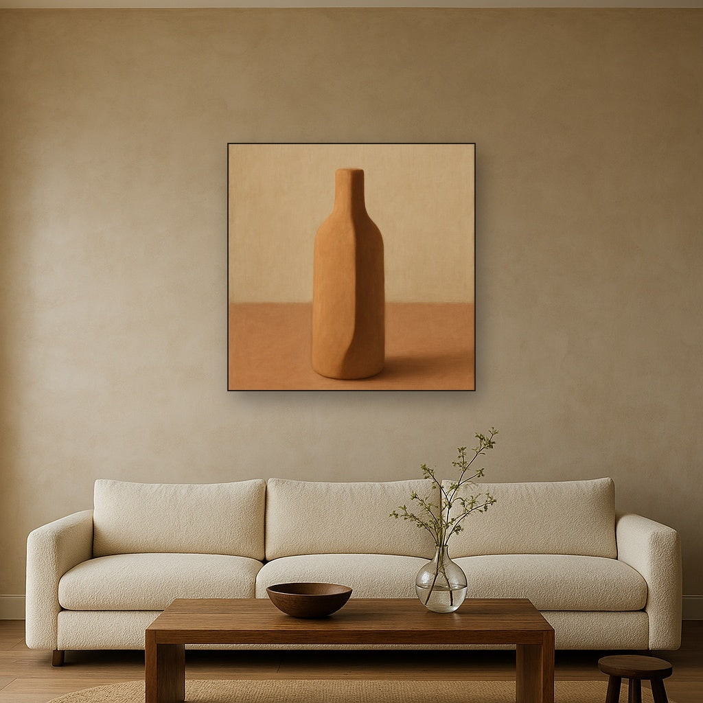 Sculpted Clay Monolith No. 7 - Modern Fine Art Oil Painting - View 2