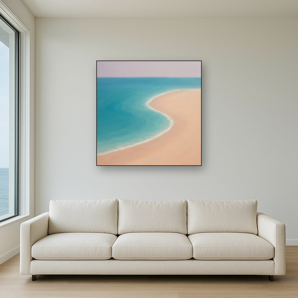 Calm Tide Line & Sand Drift No. 2 - Modern Fine Art Oil Painting - View 2
