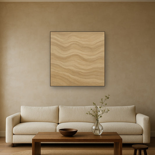 Weathered Mineral Sediments in Warm Ecru No. 14 Oil Painting - View 2