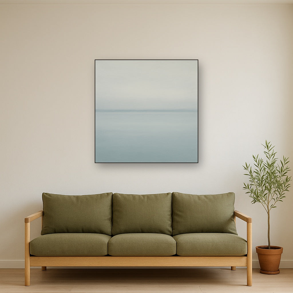 Glass Horizon over Quiet Arctic Waters No. 10 Oil Painting - View 2