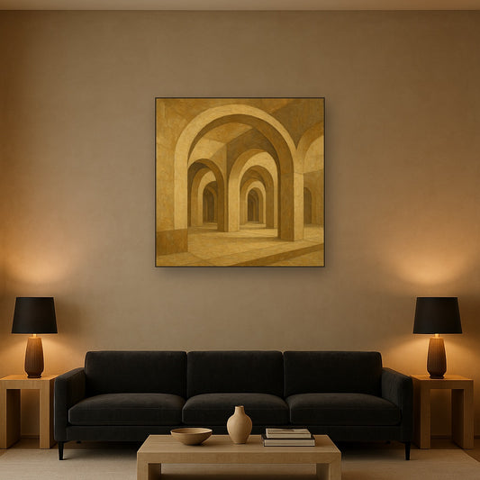 Symphony of Arches Modernist Oil Painting - View 2