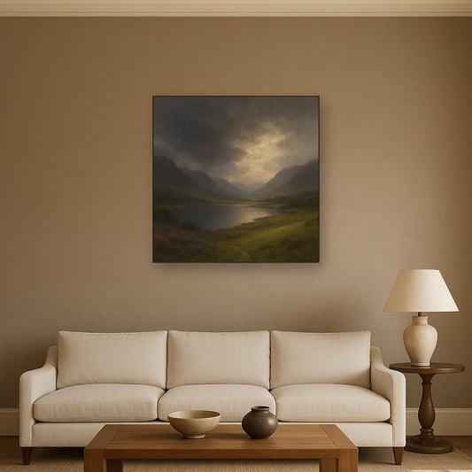 Highland Valley Storm Clearing No. 8 Oil Painting - View 2