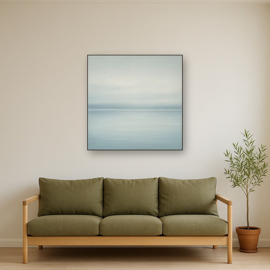 Glass Horizon over Quiet Arctic Waters No. 7 Oil Painting - View 2