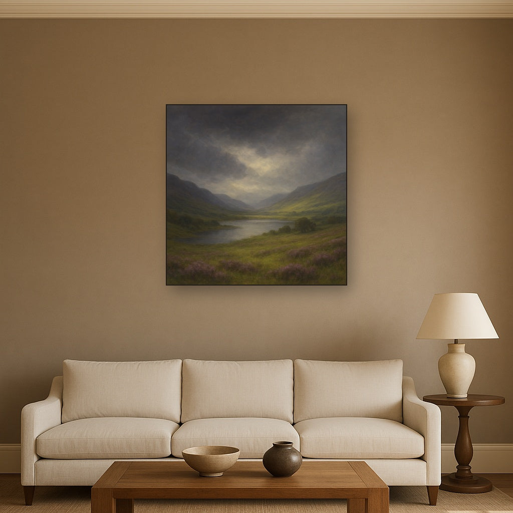 Highland Valley Storm Clearing No. 9 Oil Painting - View 2