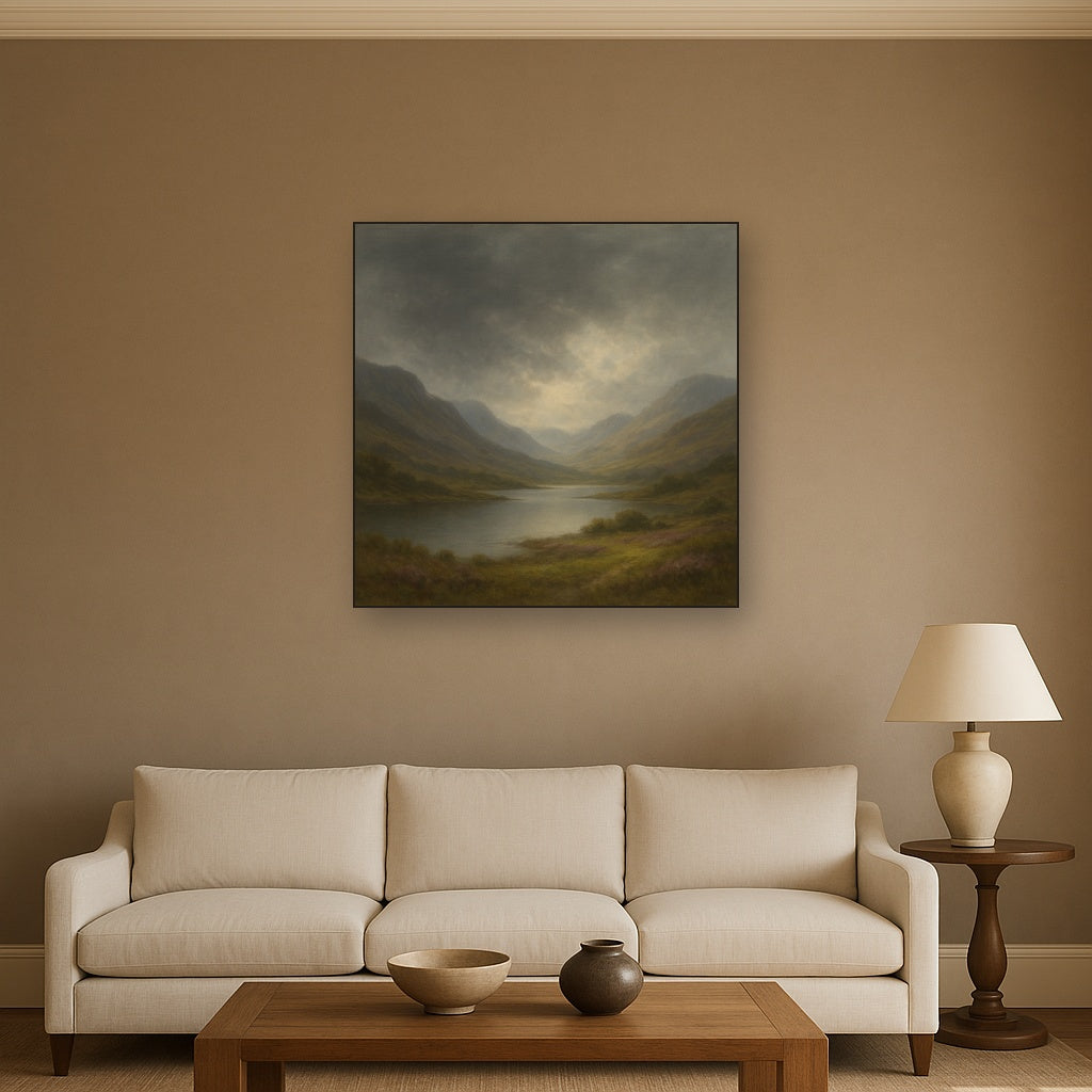 Highland Valley Storm Clearing No. 7 Oil Painting - View 2
