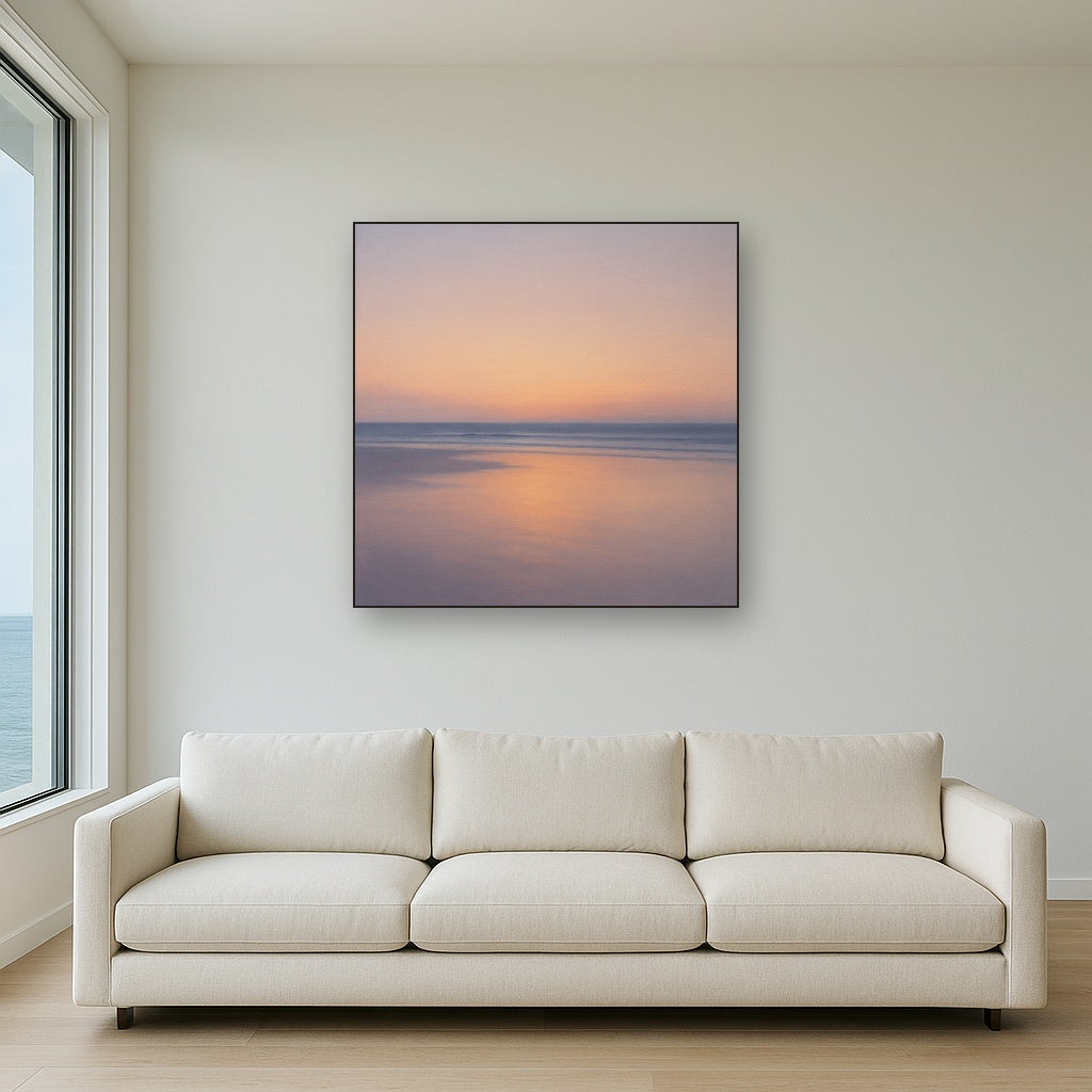 Golden Hour Surf Reflection No. 8 - Modern Fine Art Oil Painting - View 2