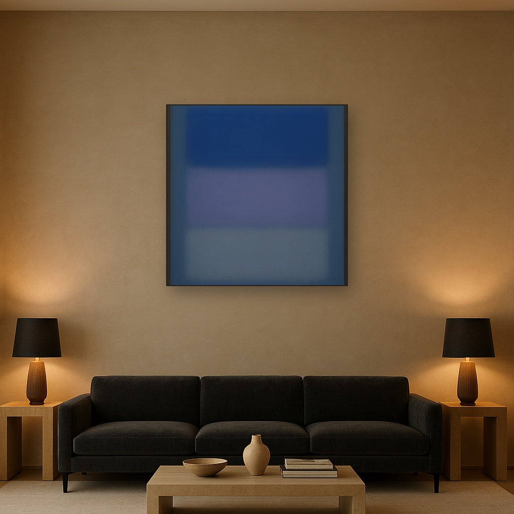 Cobalt Azure & Twilight Lavender Immersion No. 15 Oil Painting - View 2