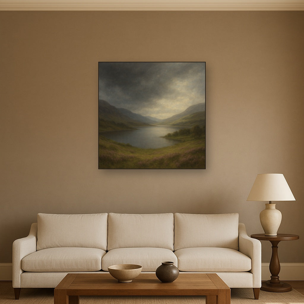 Highland Valley Storm Clearing No. 2 Oil Painting - View 2