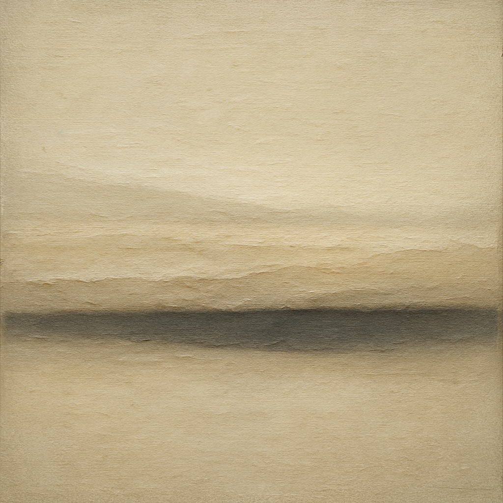 Raw Limestone Horizon & Washed Linen No. 23 Oil Painting 100% Hand Painted Oil on Belgian Linen Canvas, Original Fine Art Wall Decor