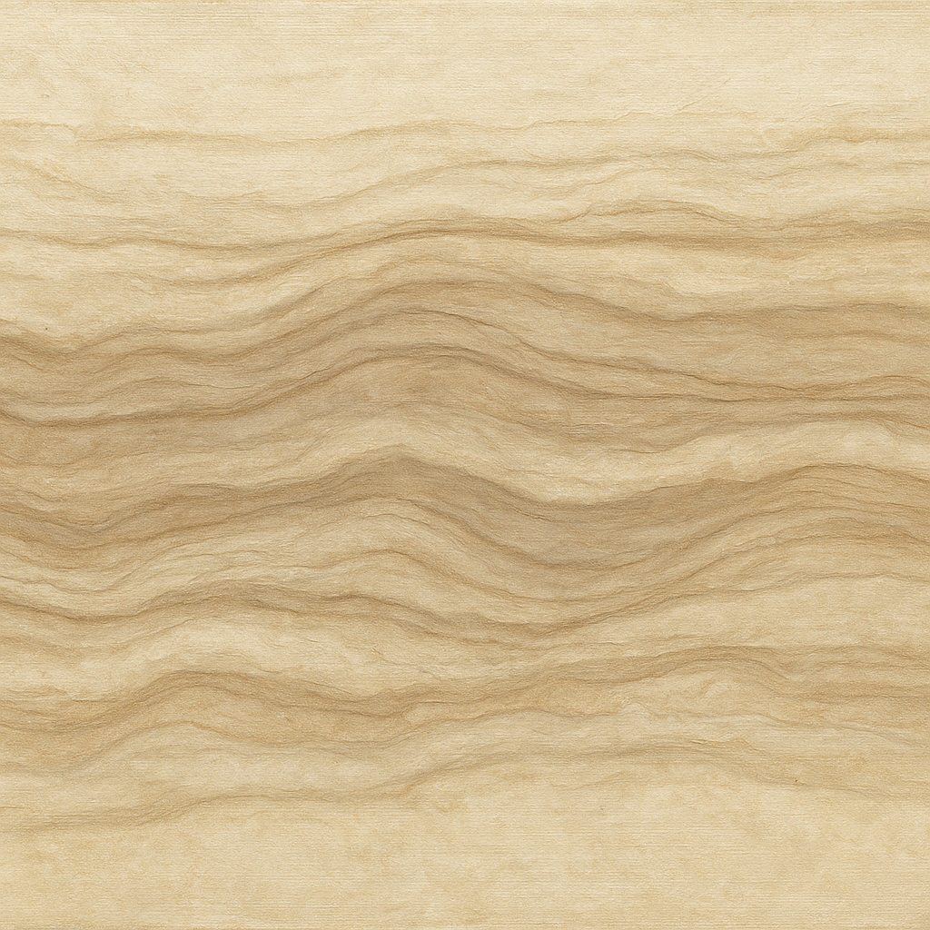 Weathered Mineral Sediments in Warm Ecru Oil Painting - View 1