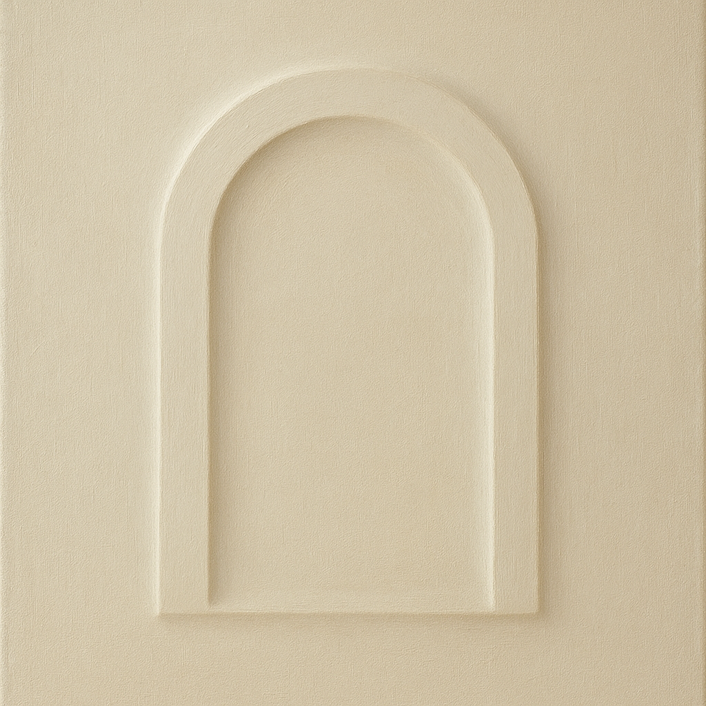 Textured Monolithic Plaster Arch No. 9 - Modern Fine Art Oil Painting - View 1