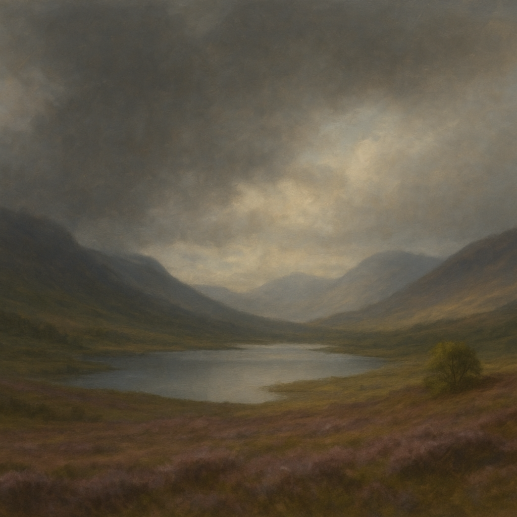 Highland Valley Storm Clearing No. 5 Oil Painting - View 1