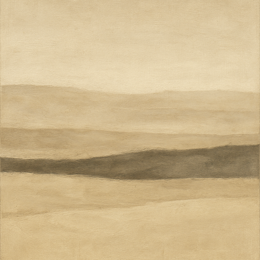 Raw Limestone Horizon & Washed Linen No. 18 Oil Painting 100% Hand Painted Oil on Belgian Linen Canvas, Original Fine Art Wall Decor