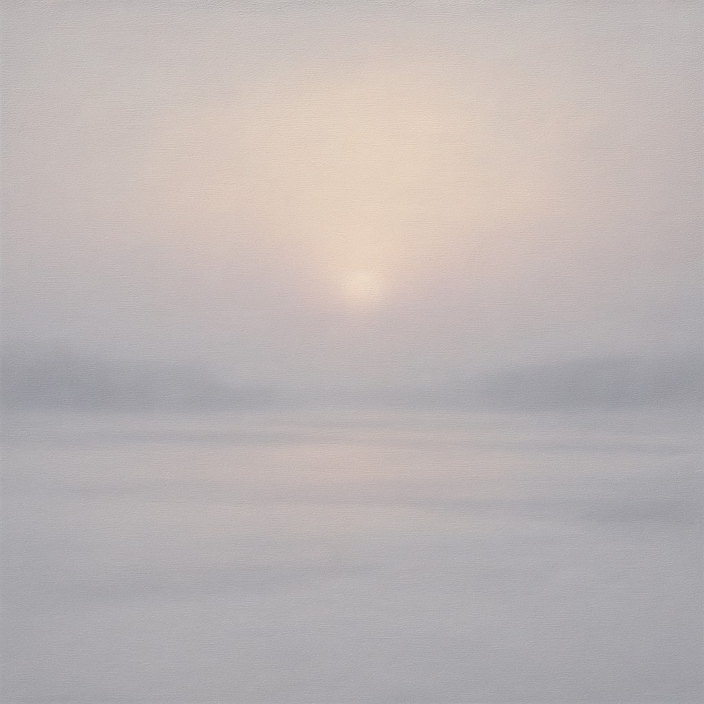 Winter Dawn Frost & Pale Silver Light No. 4 Oil Painting 100% Hand Painted Oil on Belgian Linen Canvas, Original Fine Art Wall Decor