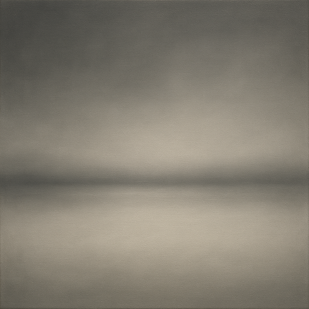 Monochrome Charcoal Drift & Soft Sfumato Horizon No. 2 Oil Painting - View 1