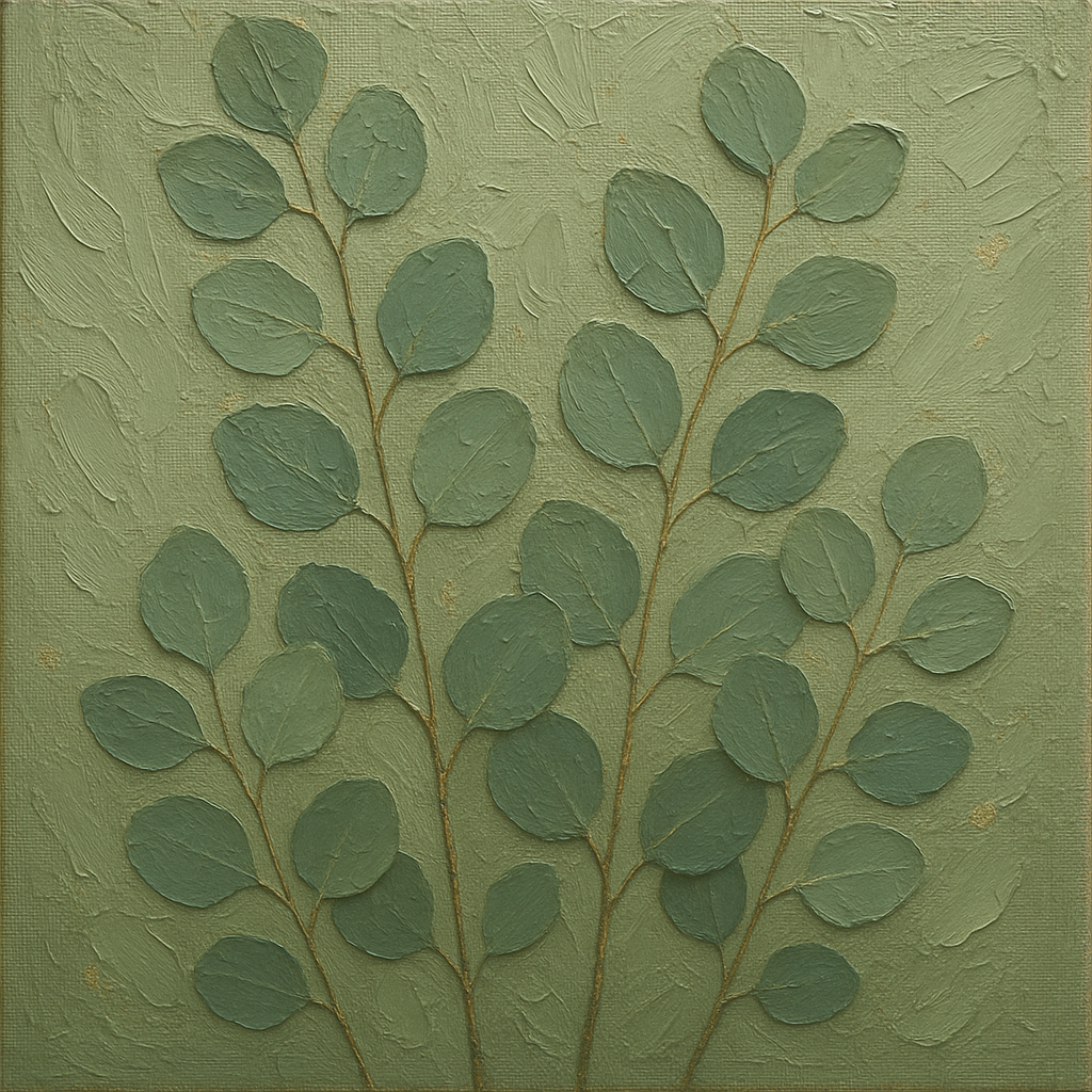 Ethereal Linen Waves Minimalist Oil Painting - View 1