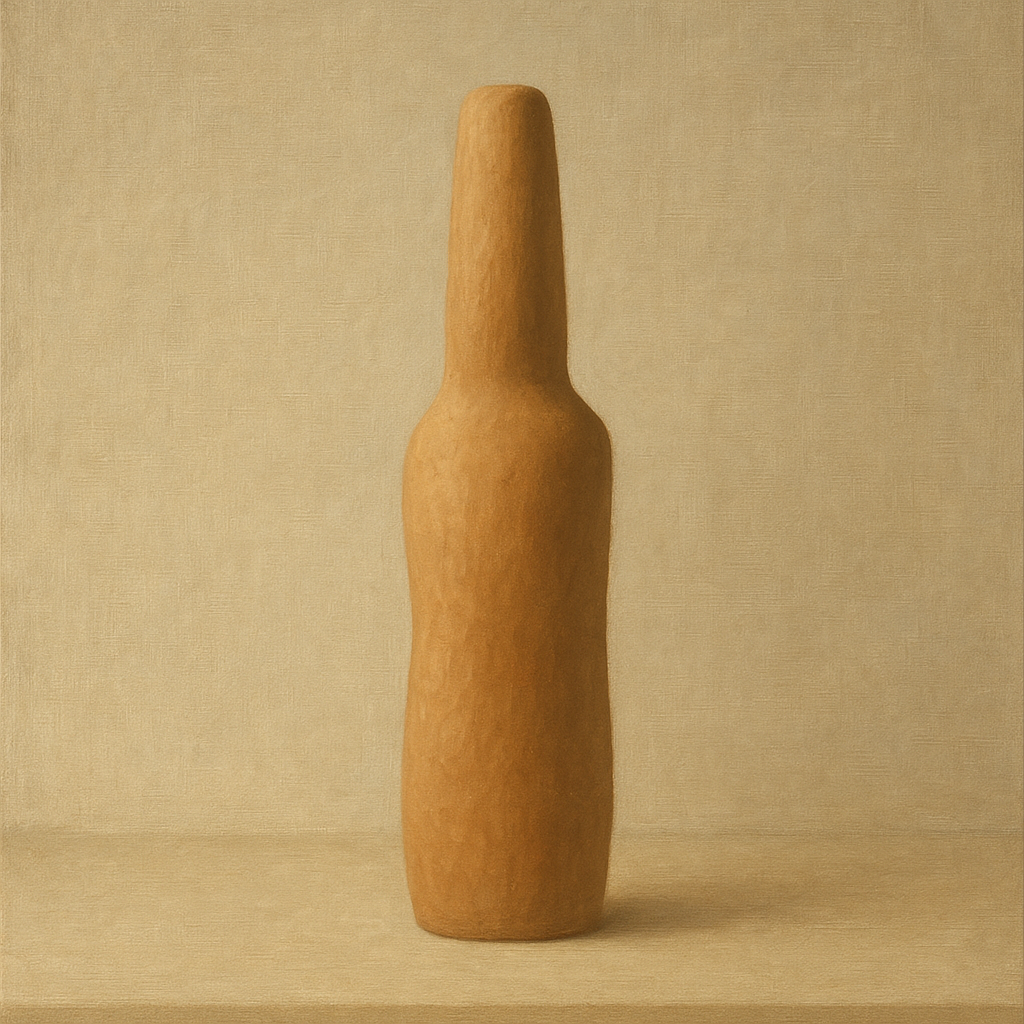 Sculpted Clay Monolith No. 7 - Modern Fine Art Oil Painting - View 1