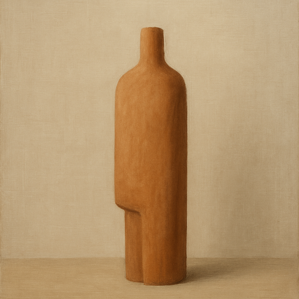 Sculpted Clay Monolith No. 7 - Modern Fine Art Oil Painting - View 1