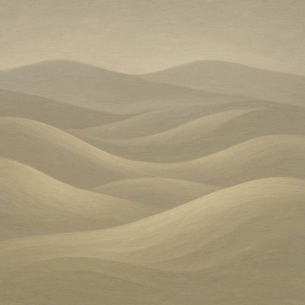 Monochrome Sand Dune Contours & Pale Slate No. 30 Oil Painting 100% Hand Painted Oil on Belgian Linen Canvas, Original Fine Art Wall Decor