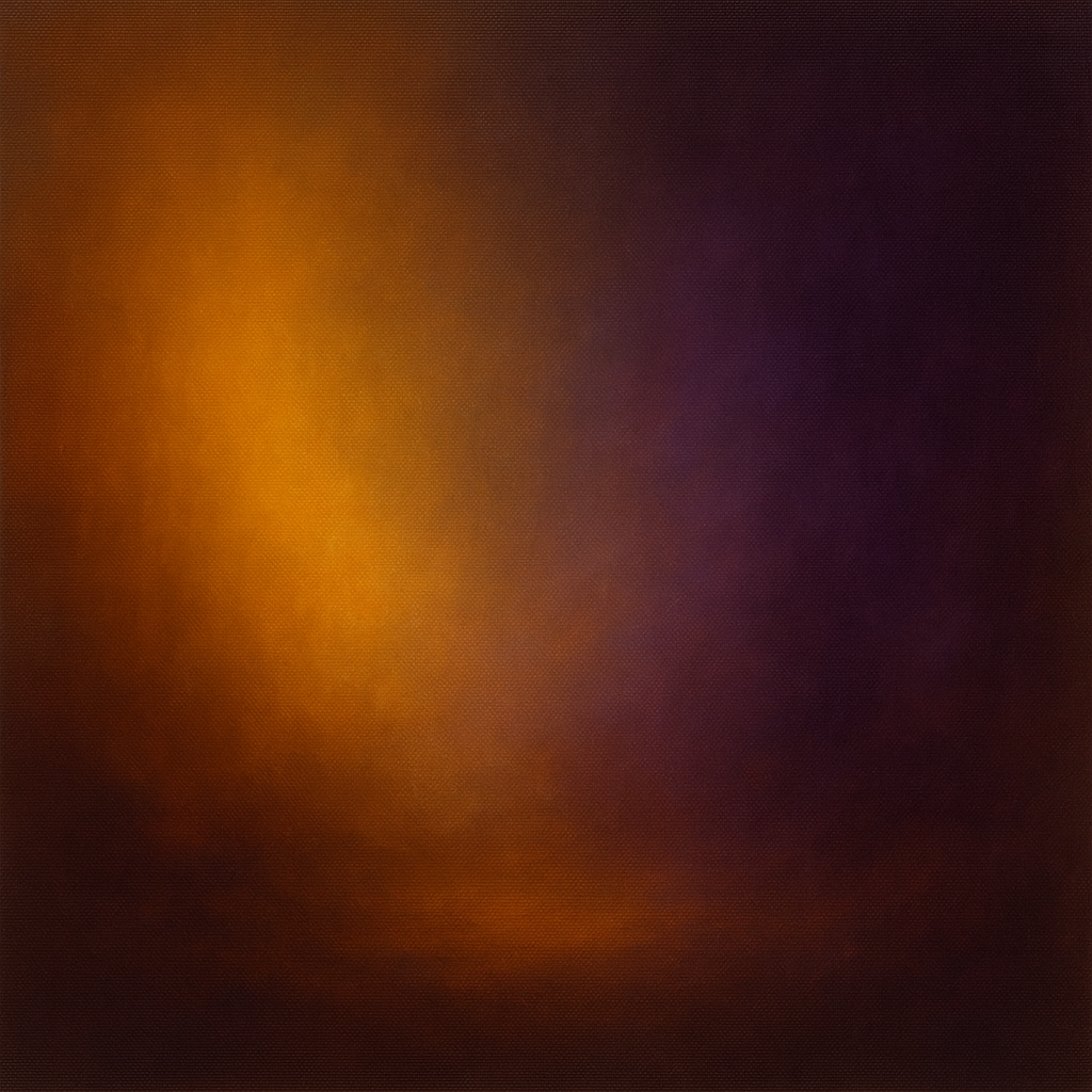 Burnt Amber & Velvet Amethyst Atmosphere No. 4 Oil Painting 100% Hand Painted Oil on Belgian Linen Canvas, Original Fine Art Wall Decor