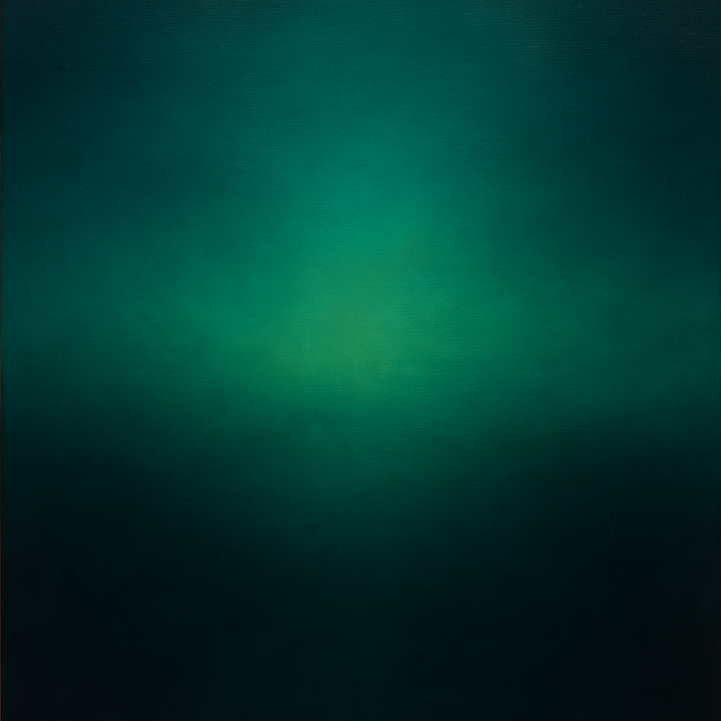 Midnight Teal & Deep Malachite Gradient No. 5 Oil Painting - View 1
