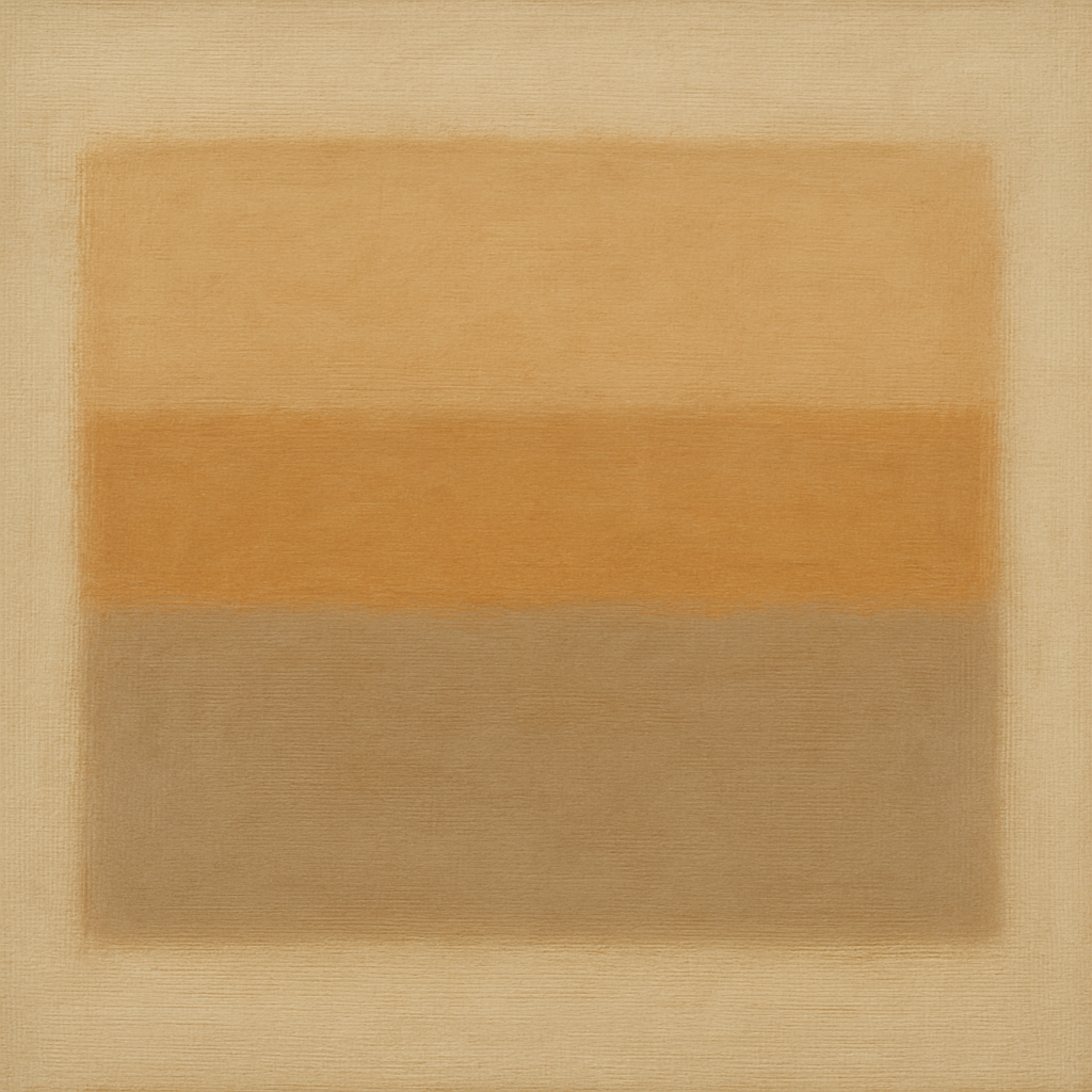 Aged Plaster & Sand Horizon No. 2 - Modern Fine Art Oil Painting - View 1