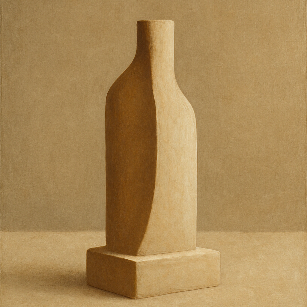 Sculpted Clay Monolith No. 7 - Modern Fine Art Oil Painting - View 1