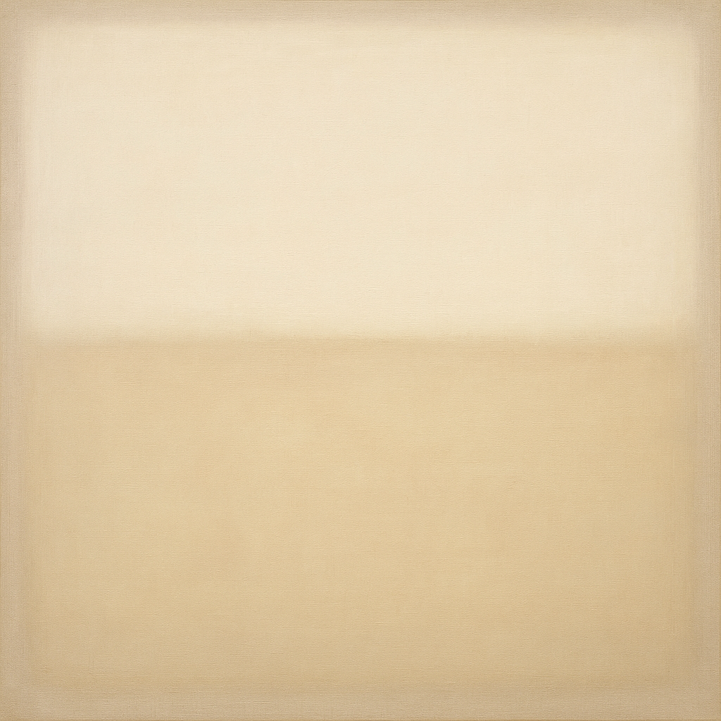 Oatmeal White & Pale Alabaster Monochrome Study No. 30 Oil Painting 100% Hand Painted Oil on Belgian Linen Canvas, Original Fine Art Wall Decor