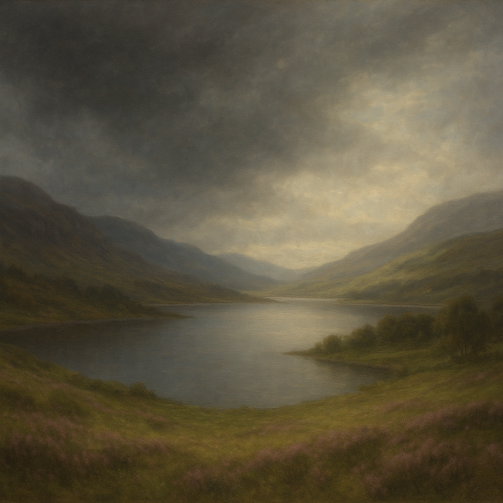 Highland Valley Storm Clearing No. 2 Oil Painting - View 1